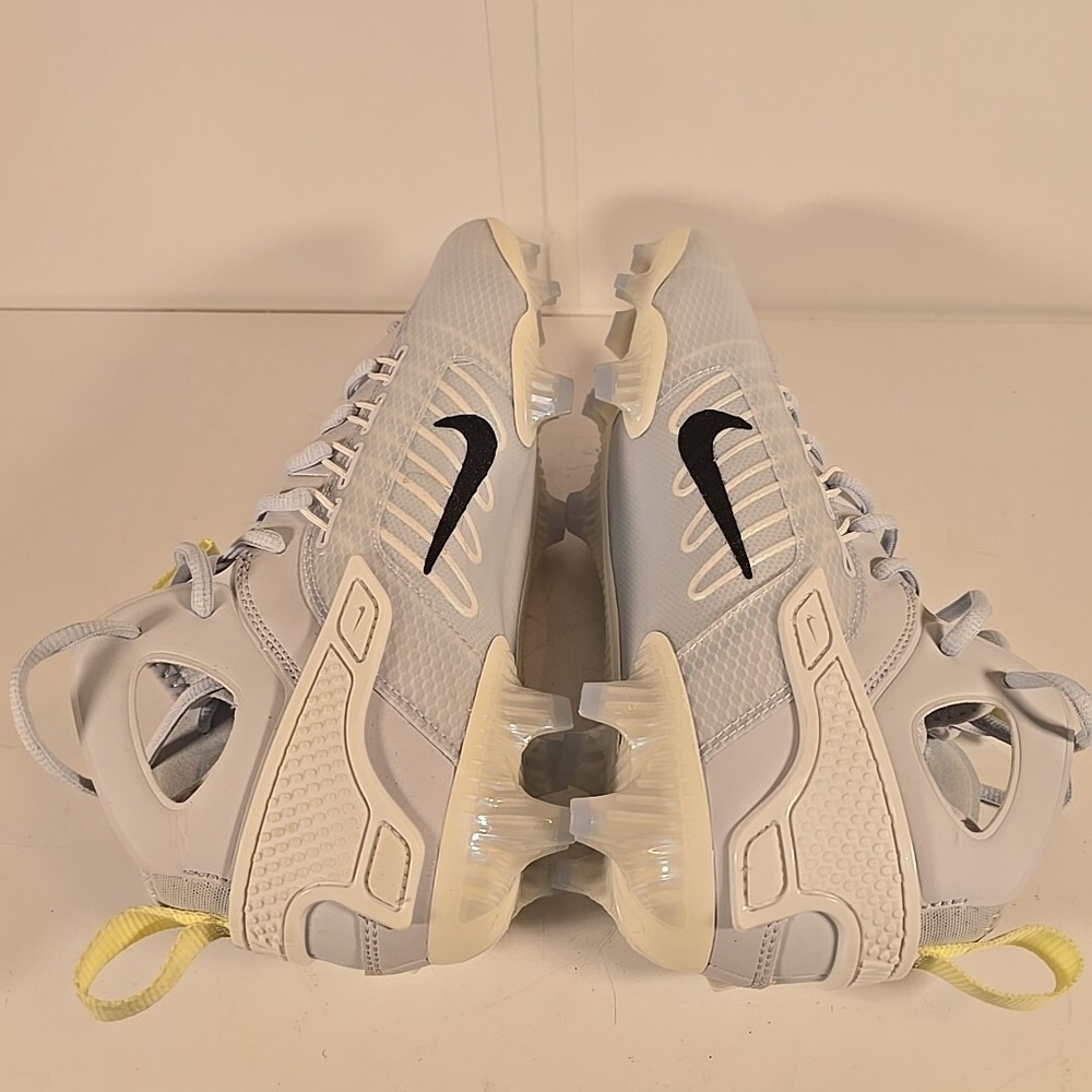 Nike Huarache 9 Elite Mid LAX SE Football Grey White FV6149-001 Size 11 - Picture 7 of 12